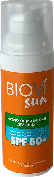 Флюид солнцезащитный Biovi Sun Матирующий SPF 50+ (50мл) — фото 3