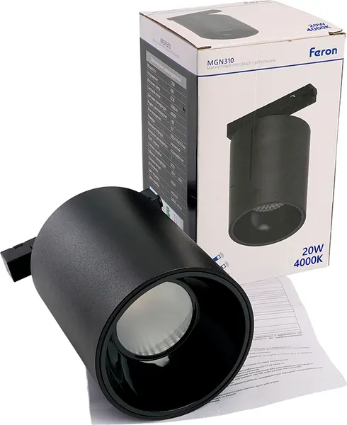 Изображение товара Трековый светильник Feron   MGN310 / 51594 (черный)