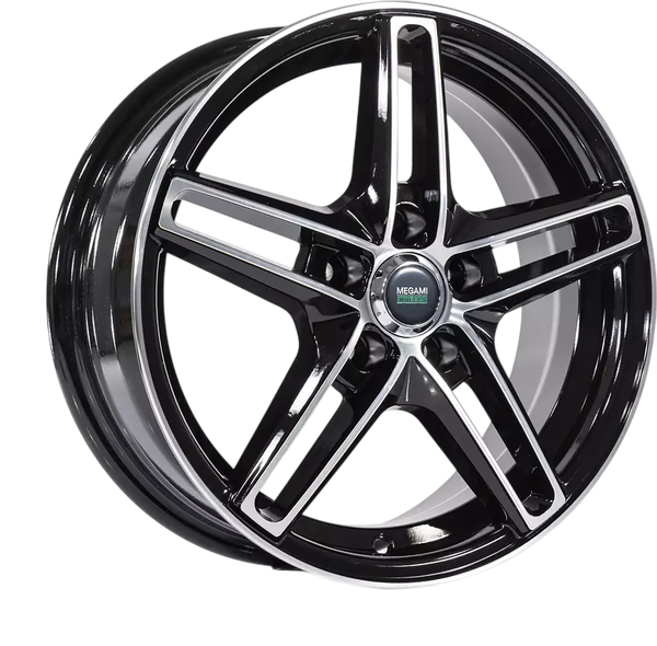 Литой диск Megami MGM-17FF 18x7.5" 5x108мм DIA 54.1мм ET 38мм BKF — фото 3