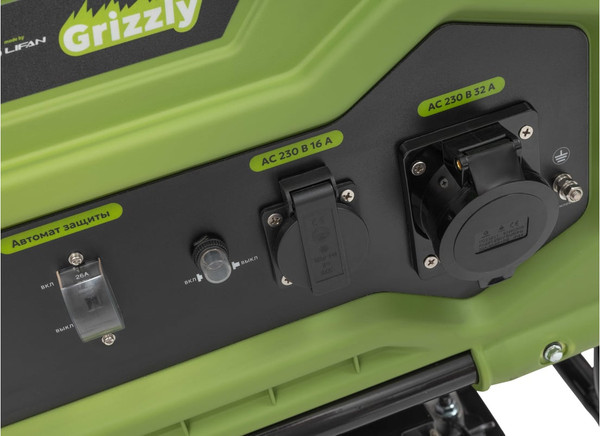 Изображение товара Бензиновый генератор Grizzly GEGG-6500GA