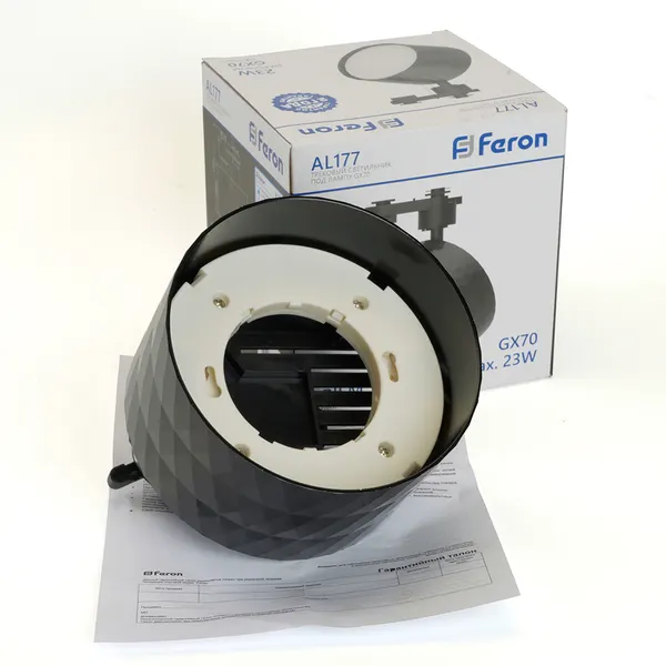 Изображение товара Трековый светильник Feron   AL177 / 48701 (черный)