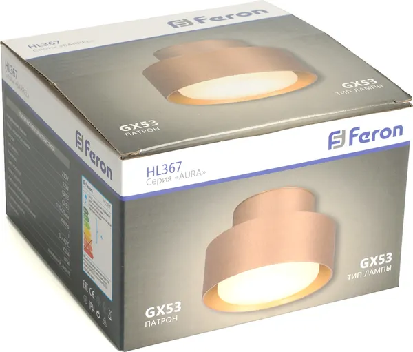Изображение товара Потолочный светильник Feron HL367 / 48408 (золотистый)
