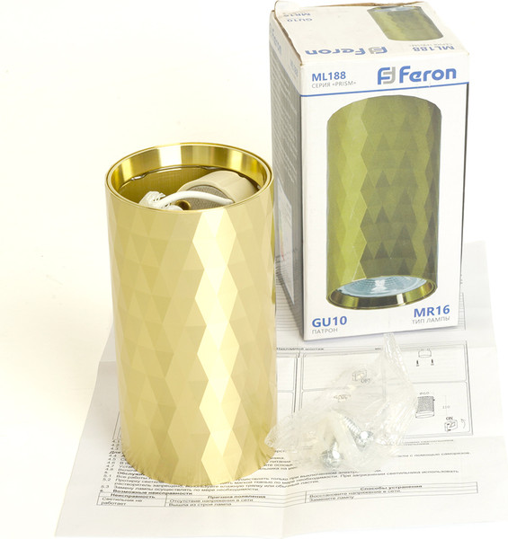 Изображение товара Потолочный светильник Feron   ML188 / 48673 (золотистый)