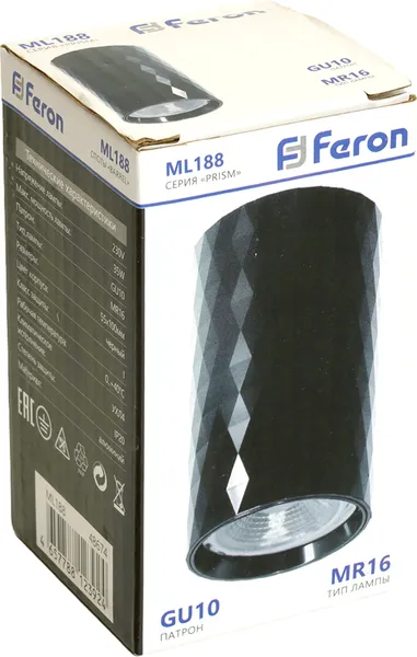 Изображение товара Потолочный светильник Feron   ML188 / 48674 (черный)