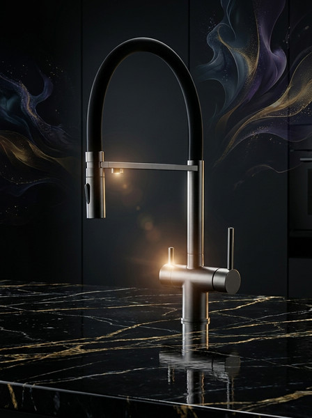 Изображение товара Смеситель Filarete Roun FL3020BG (оружейная сталь)