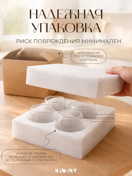 Изображение товара Набор стаканов Kiminy 4ST-300-10 (4шт)