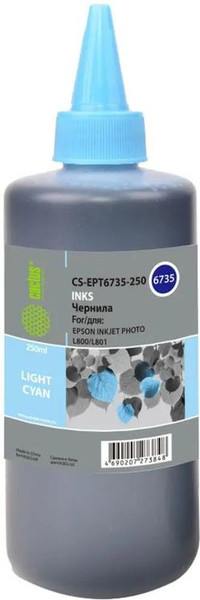 Изображение товара Контейнер с чернилами Cactus CS-EPT6735-250 T6735 (светло-голубой)