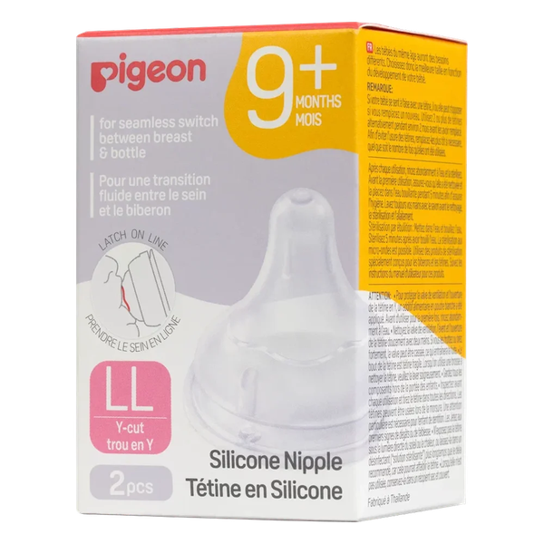 Изображение товара Набор сосок Pigeon SofTouch Peristaltic Plus LL 9+ / 80268 (2шт, силикон)