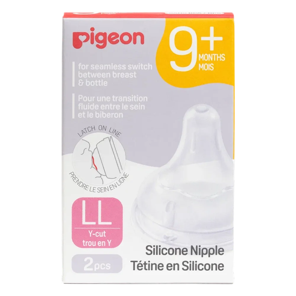Изображение товара Набор сосок Pigeon SofTouch Peristaltic Plus LL 9+ / 80268 (2шт, силикон)