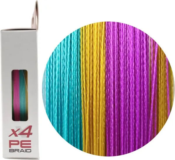Изображение товара Леска плетеная RUZZA X4 150м Multicolor 0.14мм 7.7кг/17lb / RBX4M-014