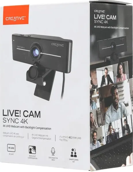 Изображение товара Веб-камера Creative Live! Cam 4K VF0990 / 73VF099000000 (черный)