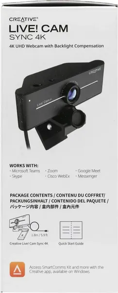 Изображение товара Веб-камера Creative Live! Cam 4K VF0990 / 73VF099000000 (черный)
