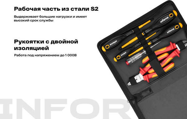 Изображение товара Универсальный набор инструментов Inforce 06-07-54