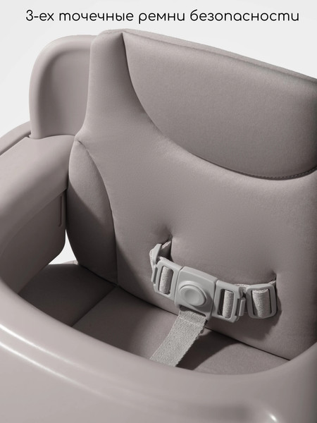 Изображение товара Стульчик для кормления Amarobaby Easy Grow / AB25-23EG/11 (серый)