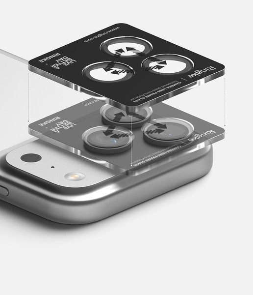 Изображение товара Набор защитных стекол для телефона Ringke Camera Lens Frame для iPhone 17 Pro/17 Pro Max (2шт)