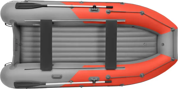 Изображение товара Надувная лодка Roger Boat Sfera 3500 (безконусная, малый киль, красный/серый комби)