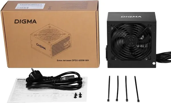 Изображение товара Блок питания для компьютера Digma DPSU-600W-WH