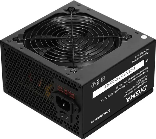 Изображение товара Блок питания для компьютера Digma DPSU-600W-WH