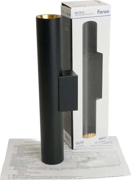 Изображение товара Бра Feron  ML1014 / 51383 (черный/золотистый)