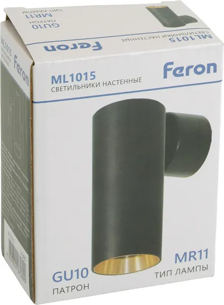 Изображение товара Бра Feron ML1015 / 51385 (черный/золотистый)