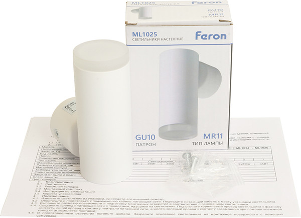 Изображение товара Бра Feron ML1025 / 51394 (белый)