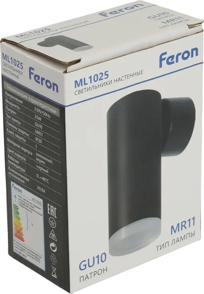 Изображение товара Бра Feron ML1025 / 51395 (черный)