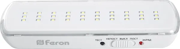 Изображение товара Светильник аварийный Feron EM110 / 41532 (белый)