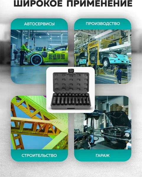 Изображение товара Набор головок слесарных ILOforce IF-4201-BV30 (66378)
