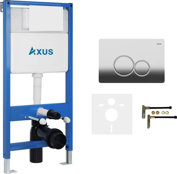 Изображение товара Инсталляция для унитаза Axus 011D с кнопкой 097EC