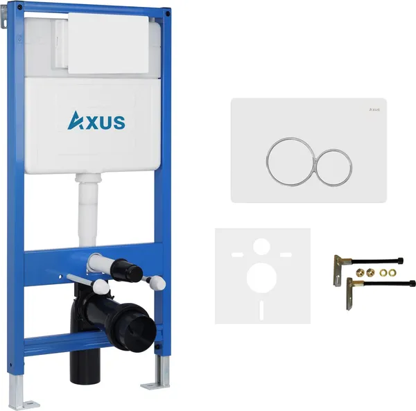 Изображение товара Инсталляция для унитаза Axus 011D с кнопкой 097EW