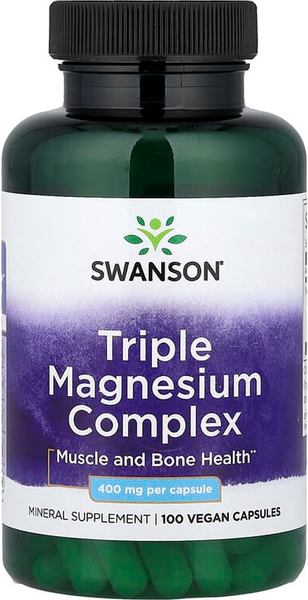 Изображение товара Минерал Swanson Triple Magnesium Complex (100 капсул)