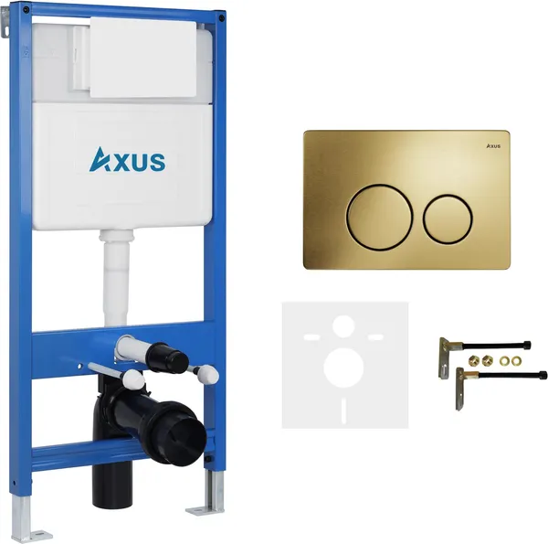 Изображение товара Инсталляция для унитаза Axus 011D с кнопкой 097IG