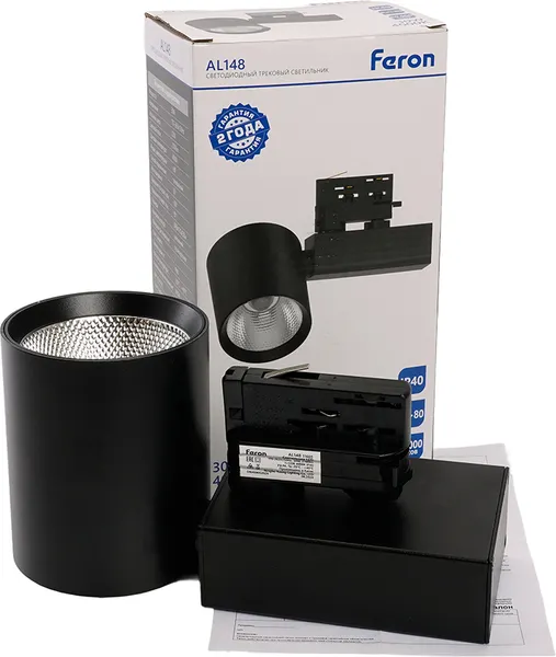 Изображение товара Трековый светильник Feron   AL148 / 51605 (черный)