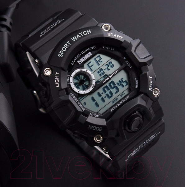 Изображение товара Часы наручные унисекс Skmei 1019-1 (черный)