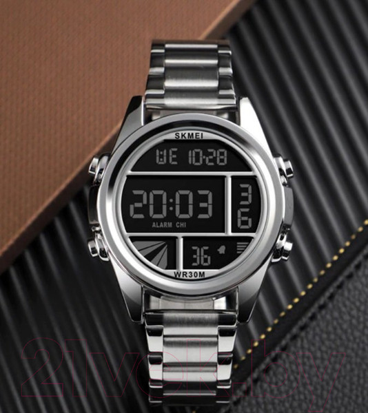 Изображение товара Часы наручные унисекс Skmei 1448-1 (серебристый)