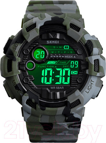 Изображение товара Часы наручные мужские Skmei 1472-1 (зеленый камуфляж)