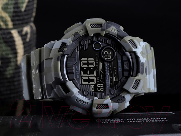 Изображение товара Часы наручные мужские Skmei 1472-1 (зеленый камуфляж)