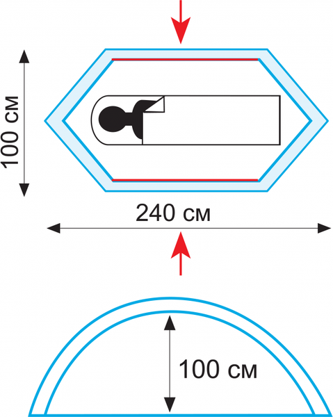 Изображение товара Палатка Tramp Bicycle Light 1 V2 / TRT-33
