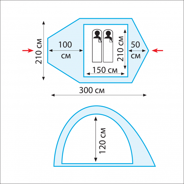 Изображение товара Палатка Tramp Lair 2 V2 / TRT-38