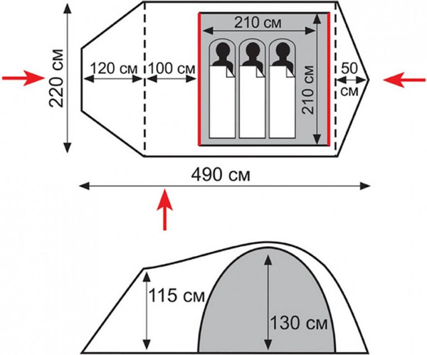 Изображение товара Палатка Tramp Lite Twister 3 / TLT-024