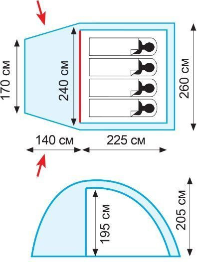 Изображение товара Палатка Tramp Bell 4 V2 / TRT-81