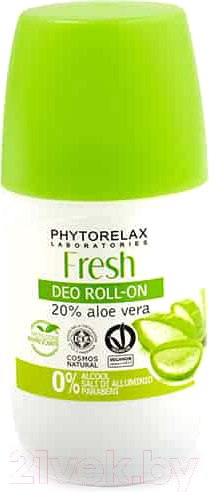 Изображение товара Дезодорант шариковый Phytorelax Fresh Deo Roll-On With 20% aloe vera (50мл)