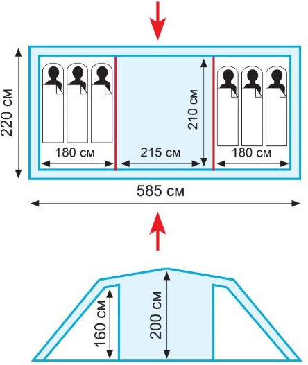 Изображение товара Палатка Tramp Brest 6 V2 / TRT-83