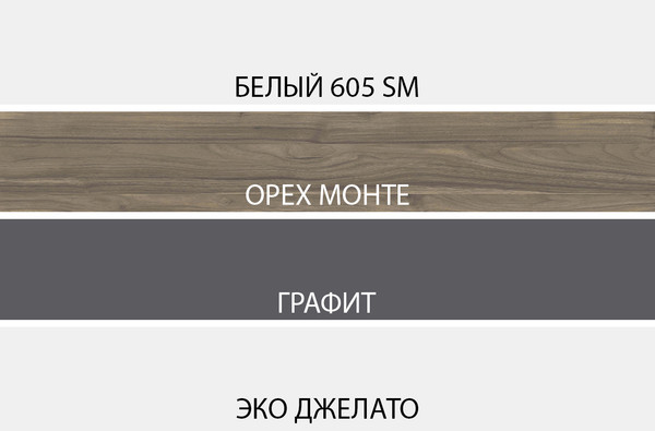 Изображение товара Шкаф с витриной Anrex Simple 1V2DN (белый/монте/джелато)