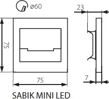 Изображение товара Настенный светильник Kanlux Sabik / 32490