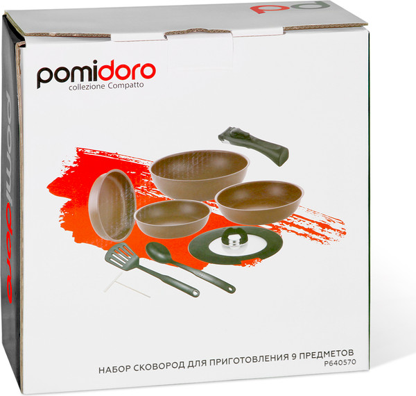 Изображение товара Набор сковородок Pomi d'Oro P640570 (со съемной ручкой)