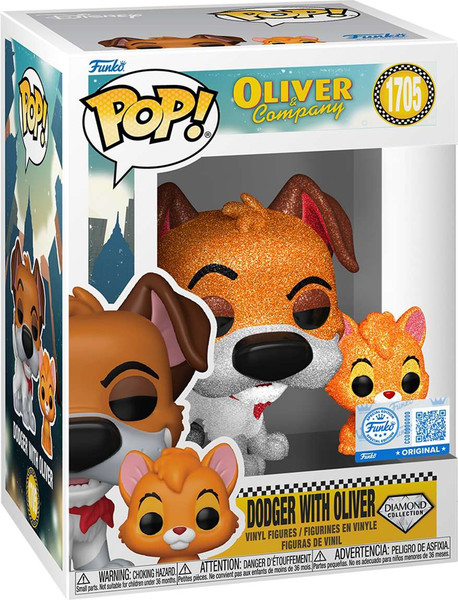 Набор фигурок коллекционных Funko POP! Oliver And Company. Dodger With Oliver DGLT Exc / Fun91909 — фото 6
