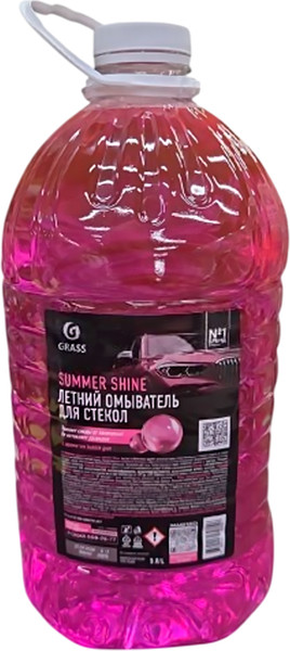 Жидкость стеклоомывающая Grass Summer Shine Bubble Gum / 110585 (5л) — фото 3