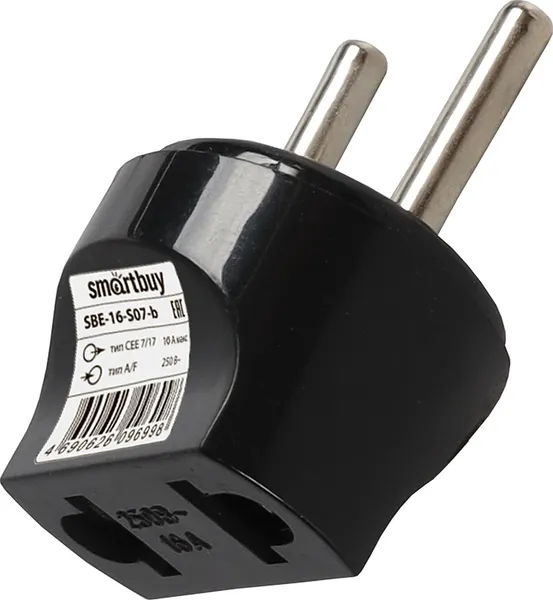 Изображение товара Переходник сетевой SmartBuy SBE-16-S07-b (черный)