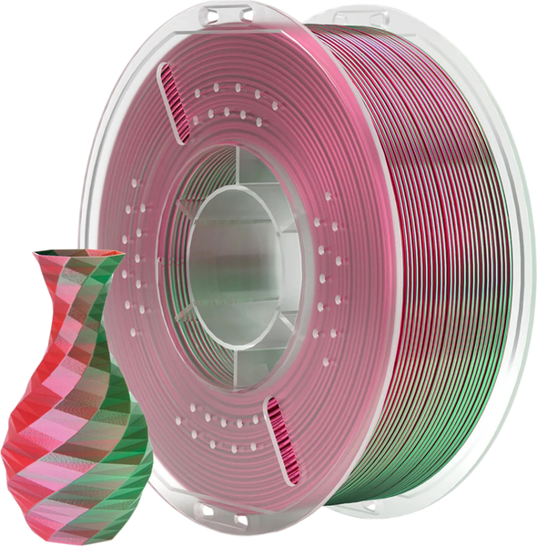 Пластик для 3D-печати Elegoo PLA Silk / 50.203.0090 (1кг, зелено-красный) — фото 3